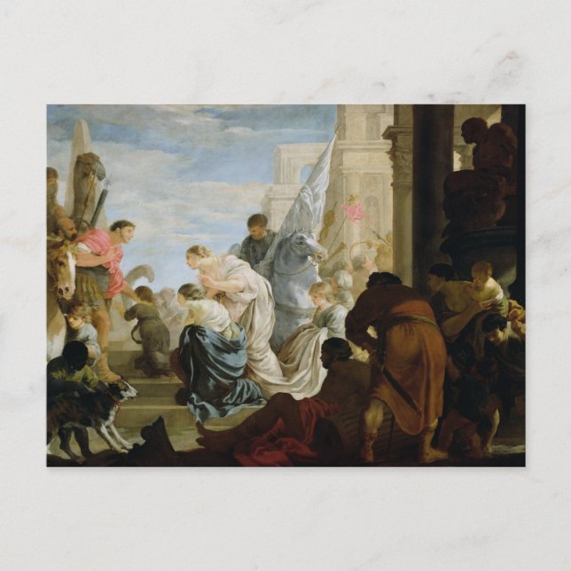 Postal Reunión de Anthony y Cleopatra, c.1645 (Anverso)