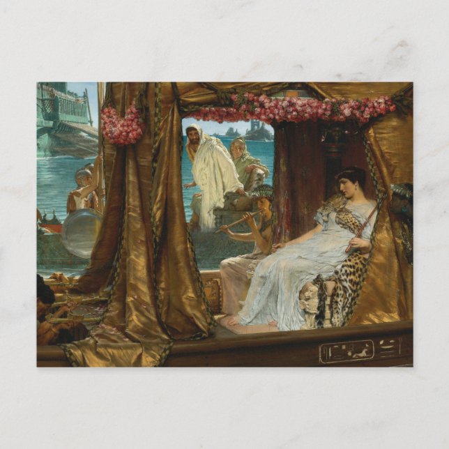 Postal Reunión de Antony y Cleopatra por Alma-Tadema (Anverso)