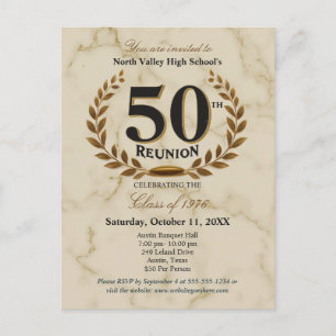 Postal Reunión de graduados de secundaria de 1976 de 50º