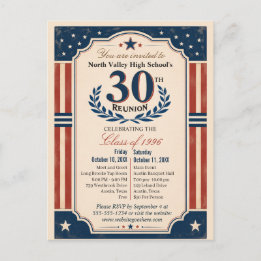 Postal Reunión de la 30ª Promoción del Instituto American