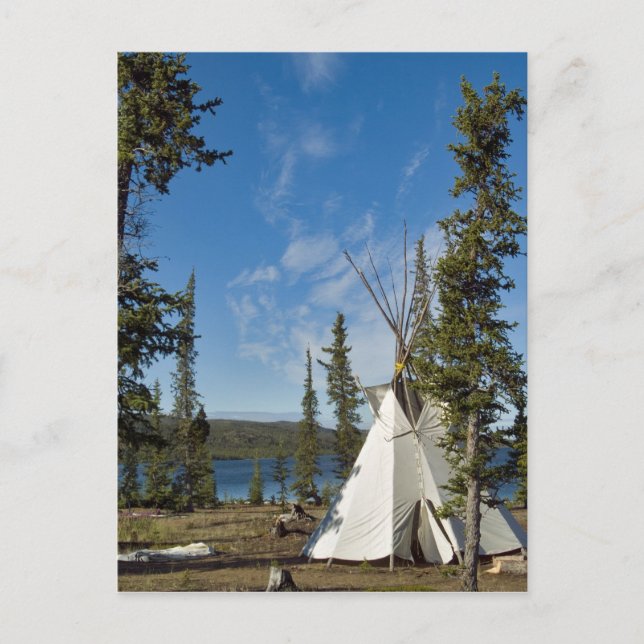 Postal Reunión de la tribu Dene, Territorios del Noroeste (Anverso)