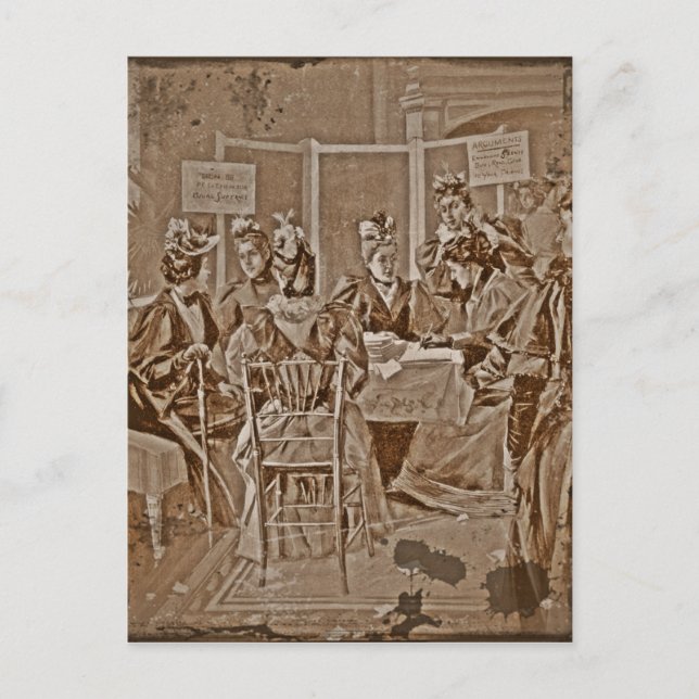 Postal Reunión de Movimiento de Sufragio (Anverso)