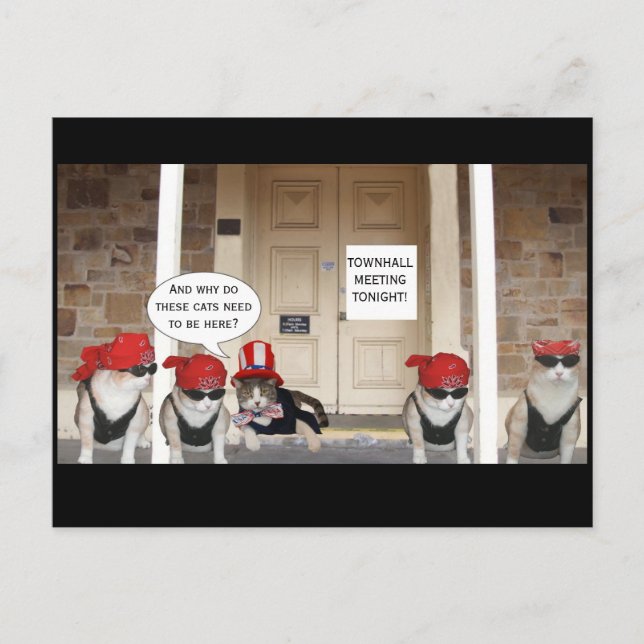 POSTAL REUNIÓN DE TOWNHALL (Anverso)