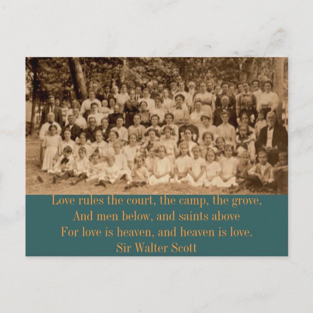 Postal Reunión del Campamento del Condado de York (Anverso)