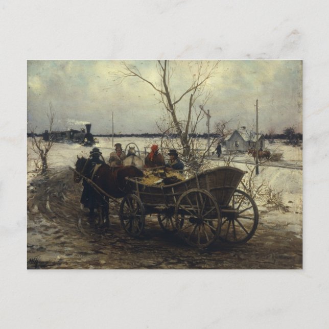 Postal Reunión del tren (Anverso)