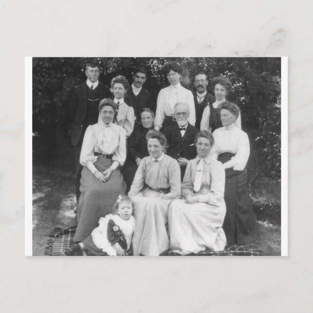 Postal reunión familiar (Anverso)