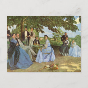 Postal Reunión familiar de Frédéric Bazille