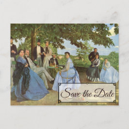 Postal Reunión familiar de Frédéric Bazille salva la fech