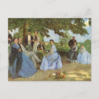 Postal Reunión familiar, Frederick Bazille