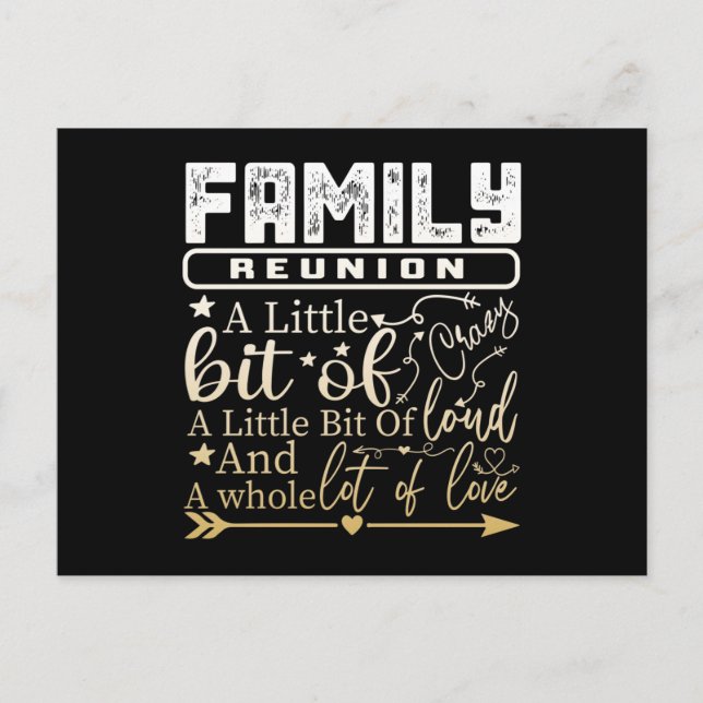 Postal Reunión Familiar Un Poco Loca (Anverso)