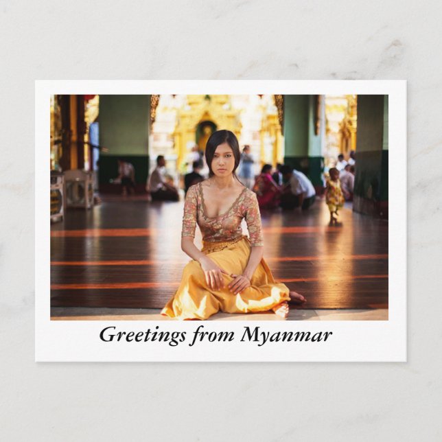 POSTAL REUNIONES DE MYANMAR (Anverso)