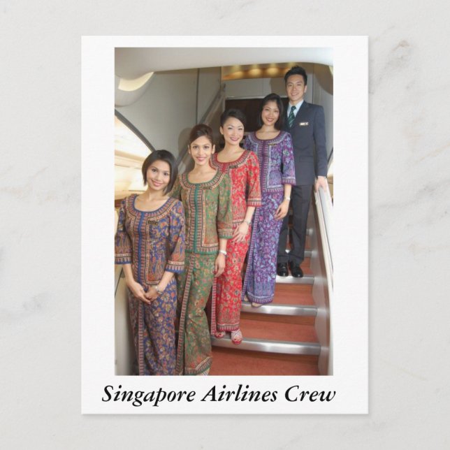 POSTAL REUNIONES DE SINGAPUR AIRLINES (Anverso)