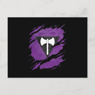 Postal Revelación de la bandera del Orgullo de los Labrys