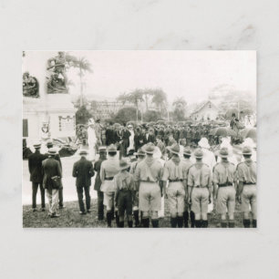 Postal Revelación del monumento a la guerra