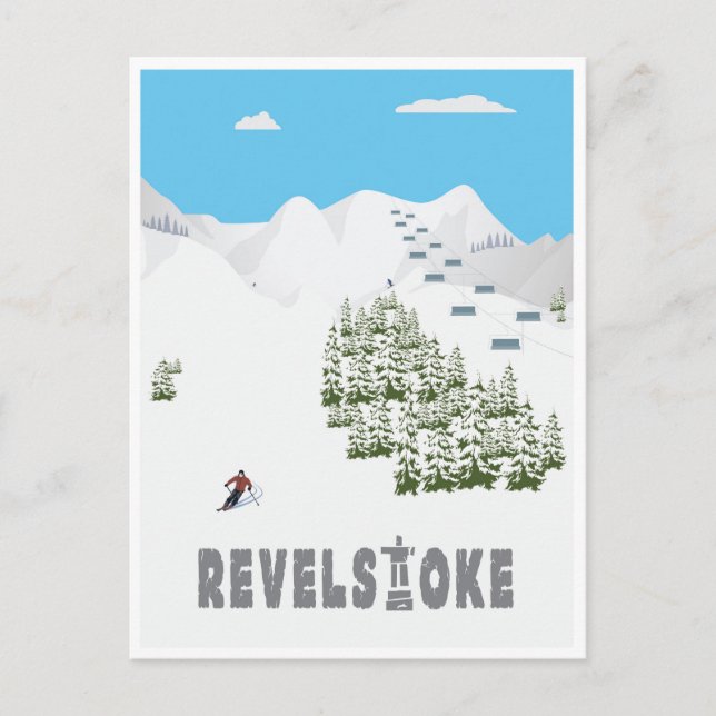 Postal Revelstoke, B.C. Canadá, (Anverso)