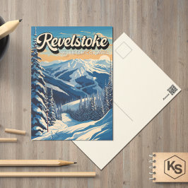 Postal Revelstoke Canada Winter Vintage