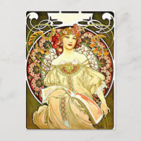 Reverie, pintura de arte fino de Alfons Mucha