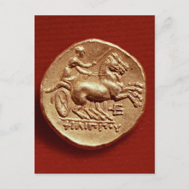 Postal Reverso de un estadista de Felipe II de Macedonia (Anverso)