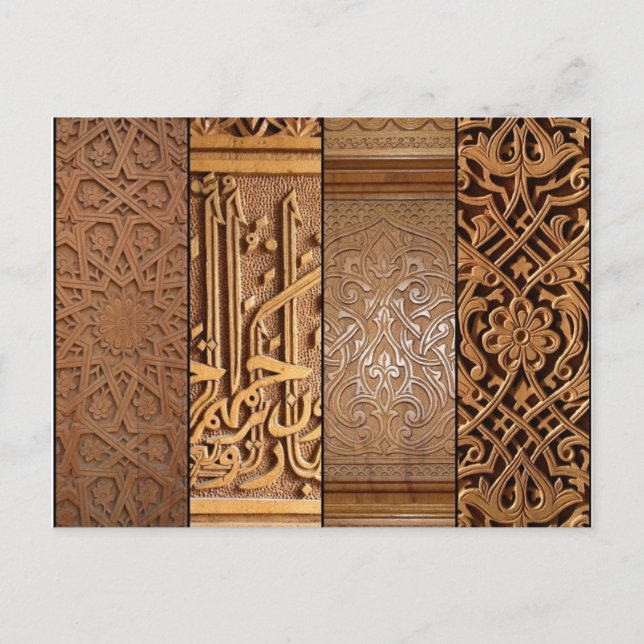 Postal revestimiento de madera (Anverso)