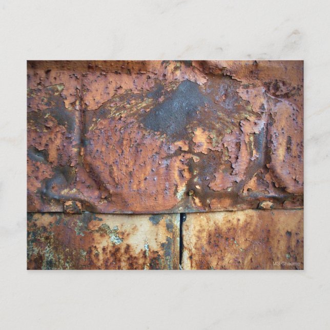 Postal Revestimiento de metal oxidado edificio industrial (Anverso)