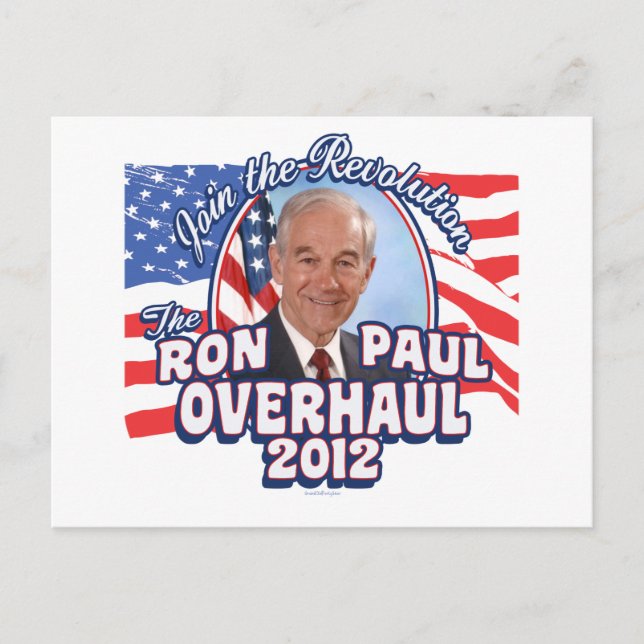 Postal Revisión general de Ron Paul en 2012 (Anverso)
