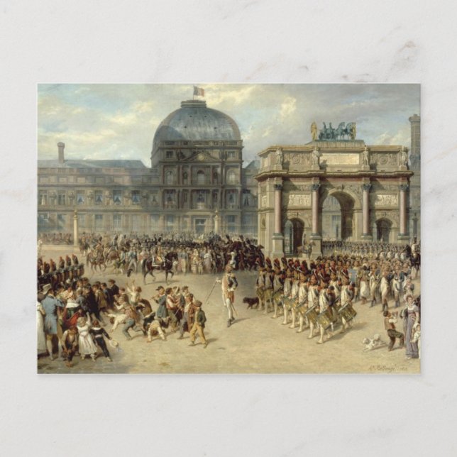 Postal Revisión militar bajo el imperio (Anverso)