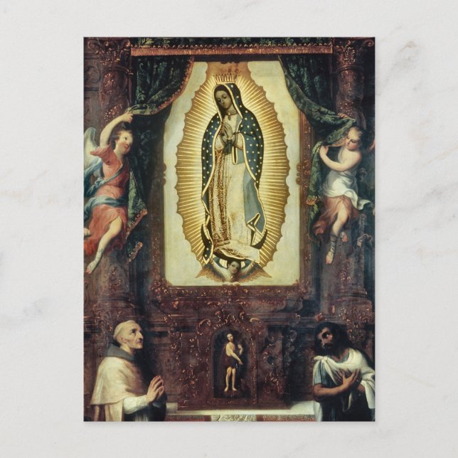 Postal Revista de la Virgen de Guadalupe por Cabrera (Anverso)
