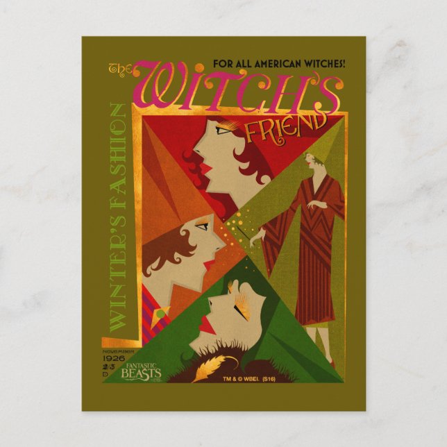 Postal Revista de Noviembre de Amigo de la Bruja (Anverso)