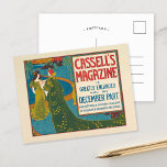 Postal Revista de Vintage Cassell de diciembre de 1896<br><div class="desc">Revista de Cassell; diciembre (1896) | Obra de Louis Rhead (American,  1857-1926) Obra de portada de la revista Vintage del siglo XIX. Utilice las herramientas de diseño para añadir texto personalizado o personalizar la imagen.</div>