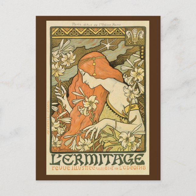 Postal Revista Ermitage Art Nouveau (Anverso)