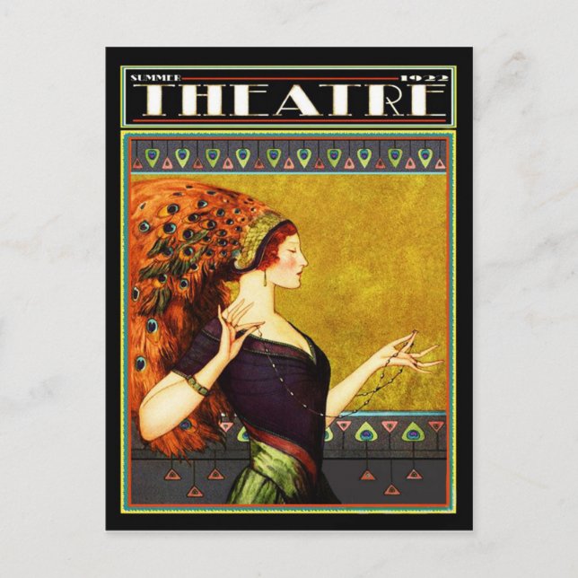 Postal Revista Teatral Art Deco 1922 (Anverso)