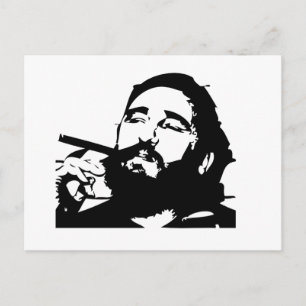 Postal Revolución cubana de Castro
