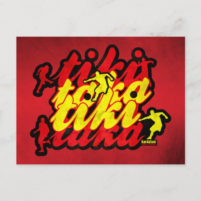 Postal Revolución del Fútbol Español (Anverso)