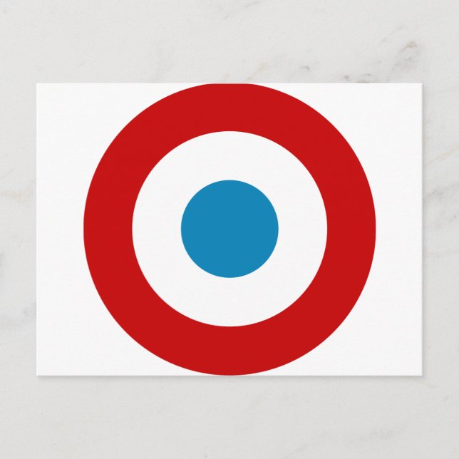 Postal Revolución Francesa Roundel France Cocarde Tricolo (Anverso)