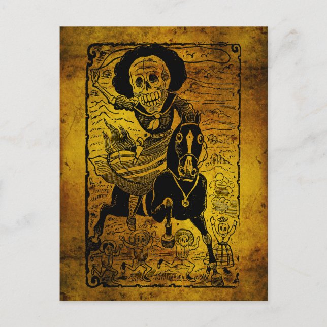 Postal Revolucionaria de José Guadalupe Posada (Anverso)