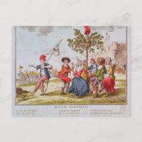 Revolucionarios franceses bailando el carmagnole