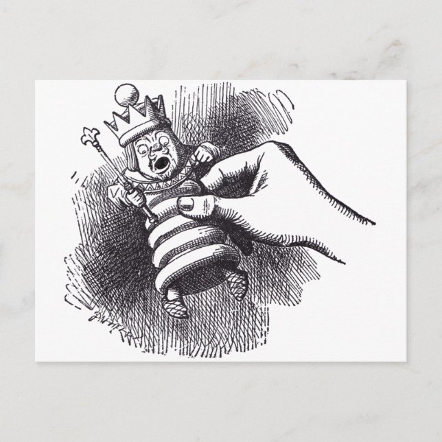 Postal Rey blanco (Anverso)