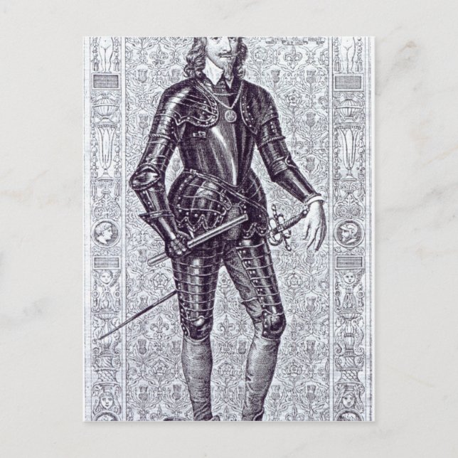 Postal Rey Carlos I (Anverso)