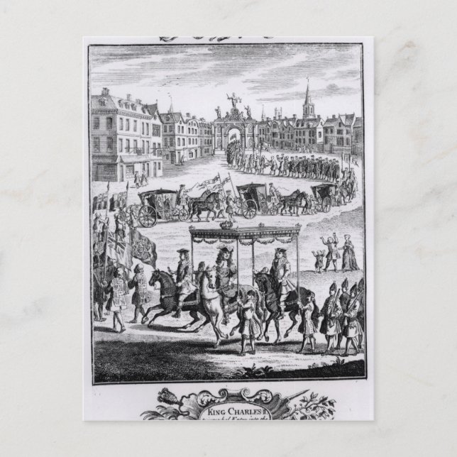 Postal Rey Carlos II (Anverso)