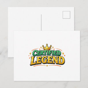 Postal Rey Corona Leyenda Certificada