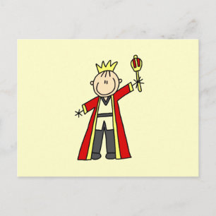 Postal Rey de Figuras de Palitos