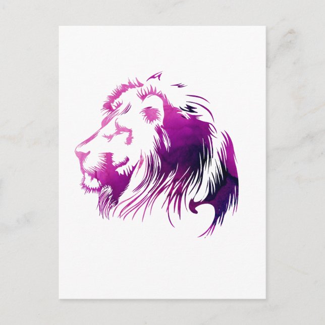 Postal Rey de la selva (Anverso)