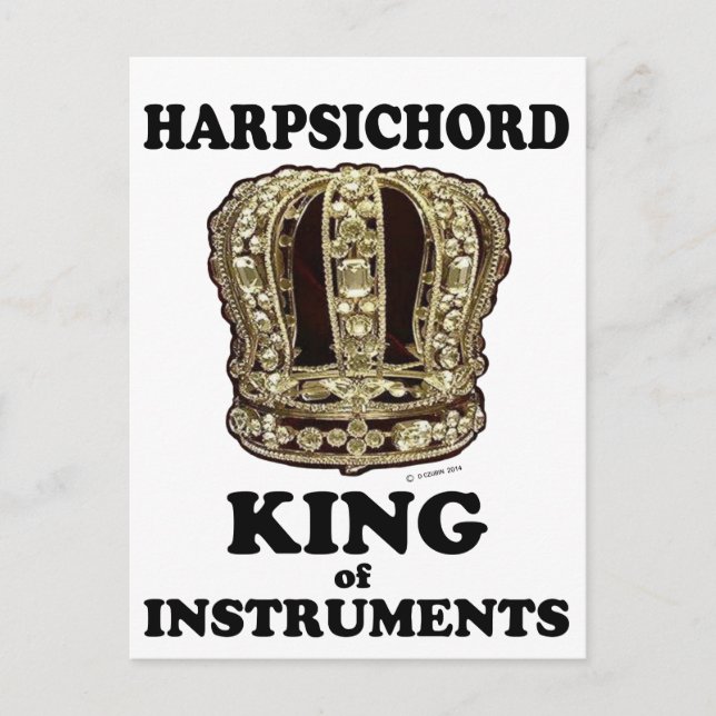 Postal Rey de los instrumentos (Anverso)