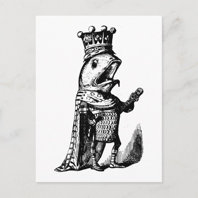 Postal Rey de peces (Anverso)