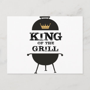Postal Rey Del Grill, Corona De Oro Negra