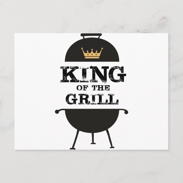 Postal Rey Del Grill, Corona De Oro Negra (Anverso)