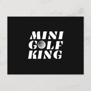 Postal Rey del Minigolf Campeón de Minigolf Ganador