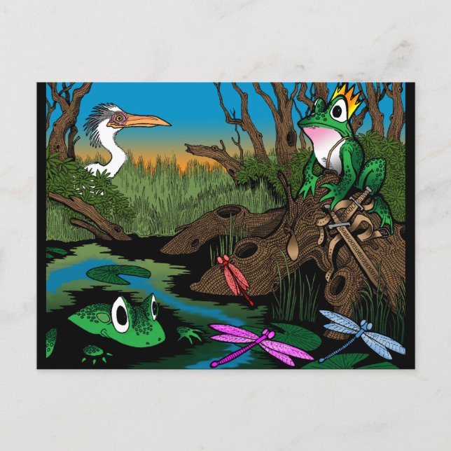 Postal Rey del pantano (Anverso)