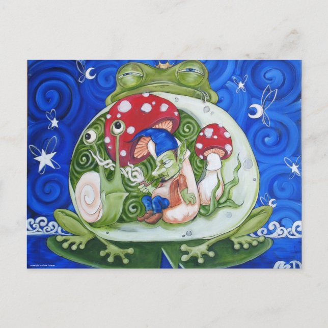 Postal rey del sapo, (Anverso)