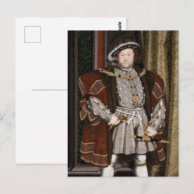 Postal Rey Enrique VIII (Anverso / Reverso)